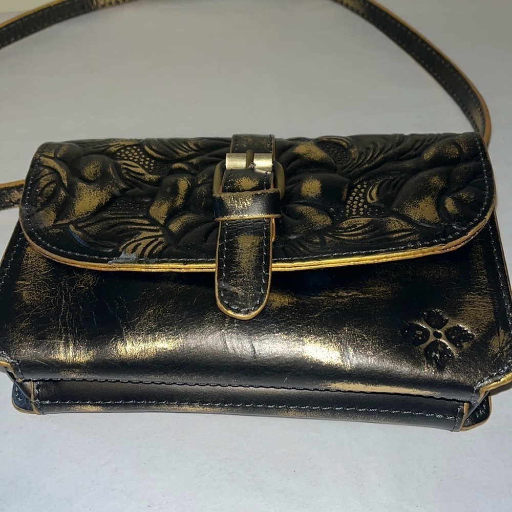 Patricia Nash Torri Rose antiqued gold crossbody bag or clutch, NWOT - Picture 4 of 11